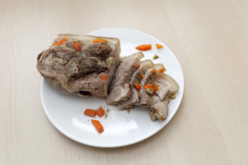 Baked pork shoulder