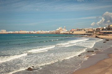 Cadiz city and Santa Maria beach.