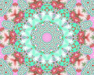 Floral energy mandala