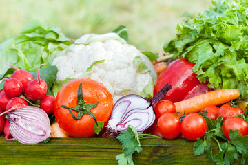 fresh organic vegetables