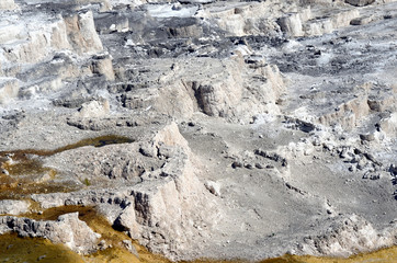 Lava with gradual colors, Yellowstone National Park