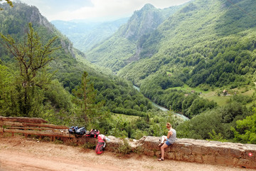 Tara River Canyon Landscape, Montenegro