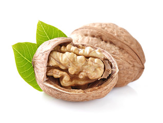 Walnuts in closeup