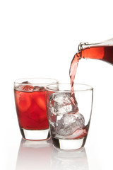 Roselle juice,Thai herbal soft drink for good healty