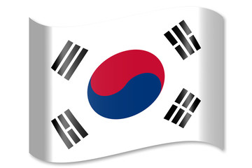 Waving flag concept