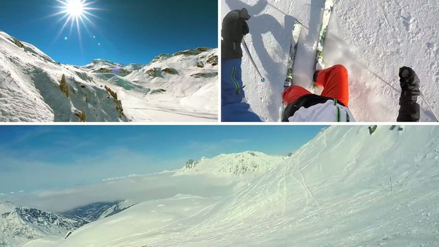 ski resort french alps
