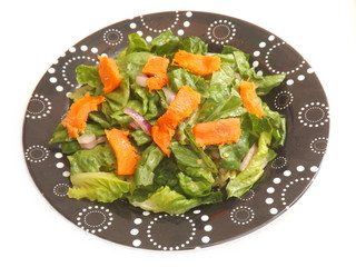 Salat mit Lachs