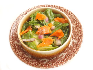 Salat mit Lachs