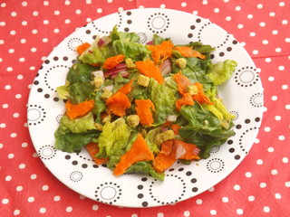 Salat mit Lachs