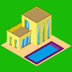 коттедж с бассейном