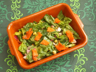 Salat mit Lachs
