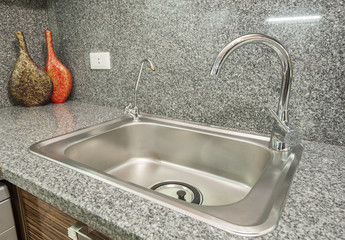 Kitchen interior design of luxury apartment