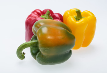 sweet pepper isolated on white background