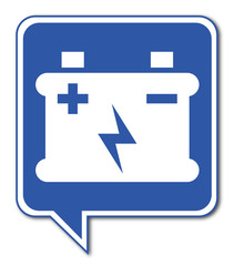 Fototapeta premium Logo batterie.