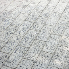pavement Background of grey cobble stones
