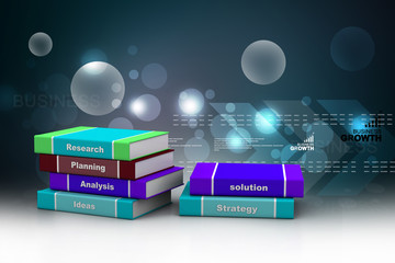 Obraz premium Business book. 3d rendered image