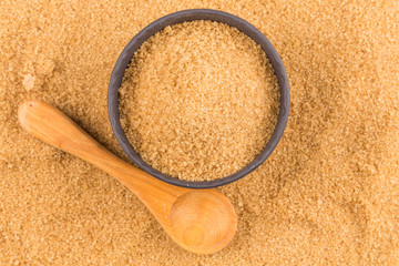 brown sugar in dark bowl