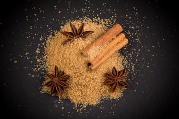 tropical brown sugar, anise, cinnamon