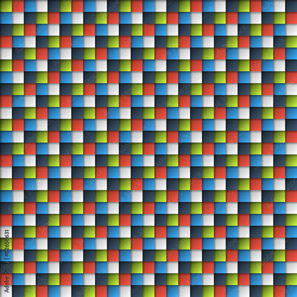 Poster seamless abstract pattern made of colorful small squares