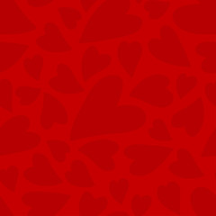 Seamless pattern with hearts