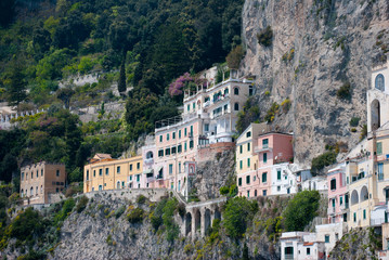 Obraz premium Houses Amalfi coast