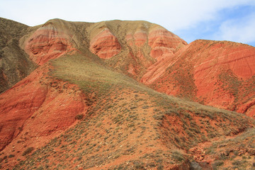 Landscape of the mountain Bogdo to lake Baskunchak. Russia.