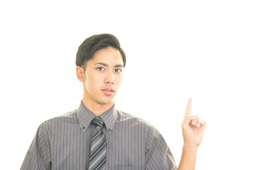 微笑むビジネスマン