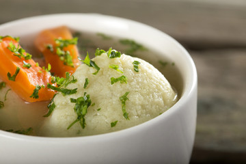 Soup with dumplings