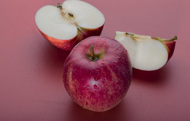 Red Delicious Apple and Slices