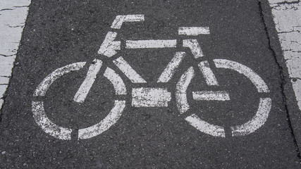 Fototapeta na wymiar bicycle sign