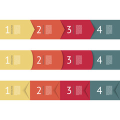 Infographics design template. Business concept with 4 options.