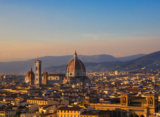 Fototapeta na wymiar Cathedral of Santa Maria del Fiore a Florence