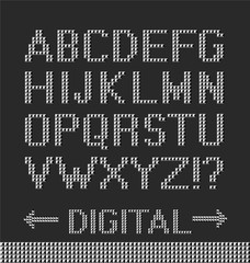 Pixel font background.