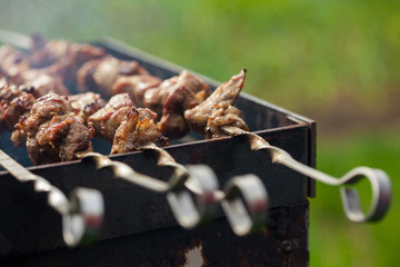 Lamb meat shashlik