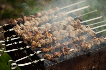 Lamb meat shashlik