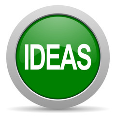 ideas green glossy web icon
