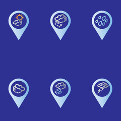 set of weather icons