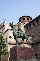 Fototapeta premium Monumento Soldato a Cavallo Torino