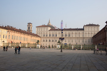 Fototapeta premium Torino, piazza castello
