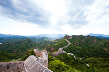 Fototapeta na wymiar great wall the landmark of china and beijing