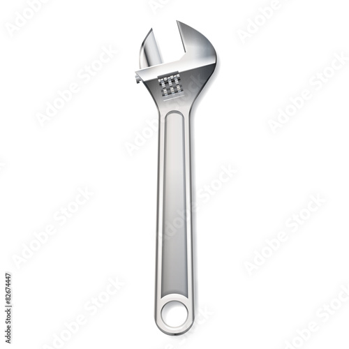 "Adjustable Wrench Vector Illustration" Stock image and royaltyfree