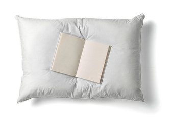 pillow and book
