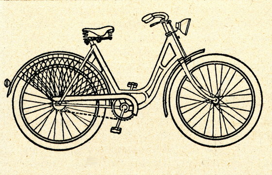 Bicycle with a step-through frame (women's bicycle)
