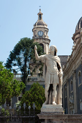 Fototapeta na wymiar Piazza del Duomo in Catania