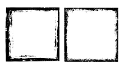 Grunge frames set