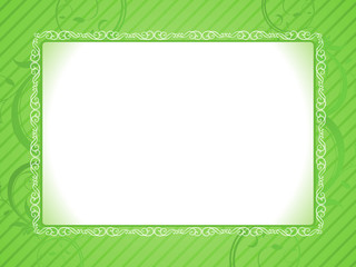 abstract artistic green frame
