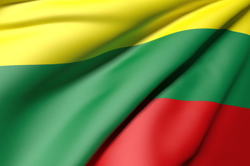 Fototapeta premium Lithuania flag