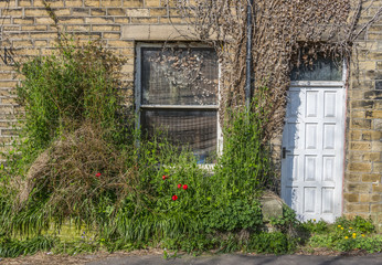 Cluttered doorway