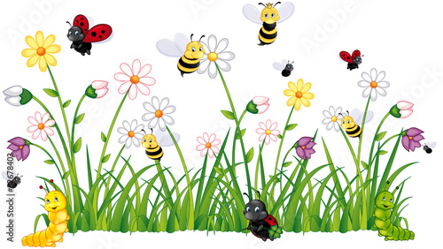 "Buntes Getümmel auf der Blumenwiese" Stockfotos und "Buntes Getümmel auf der Blumenwiese" Stockfotos und