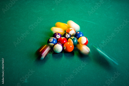 Billard Anstoß Billard Anstoß